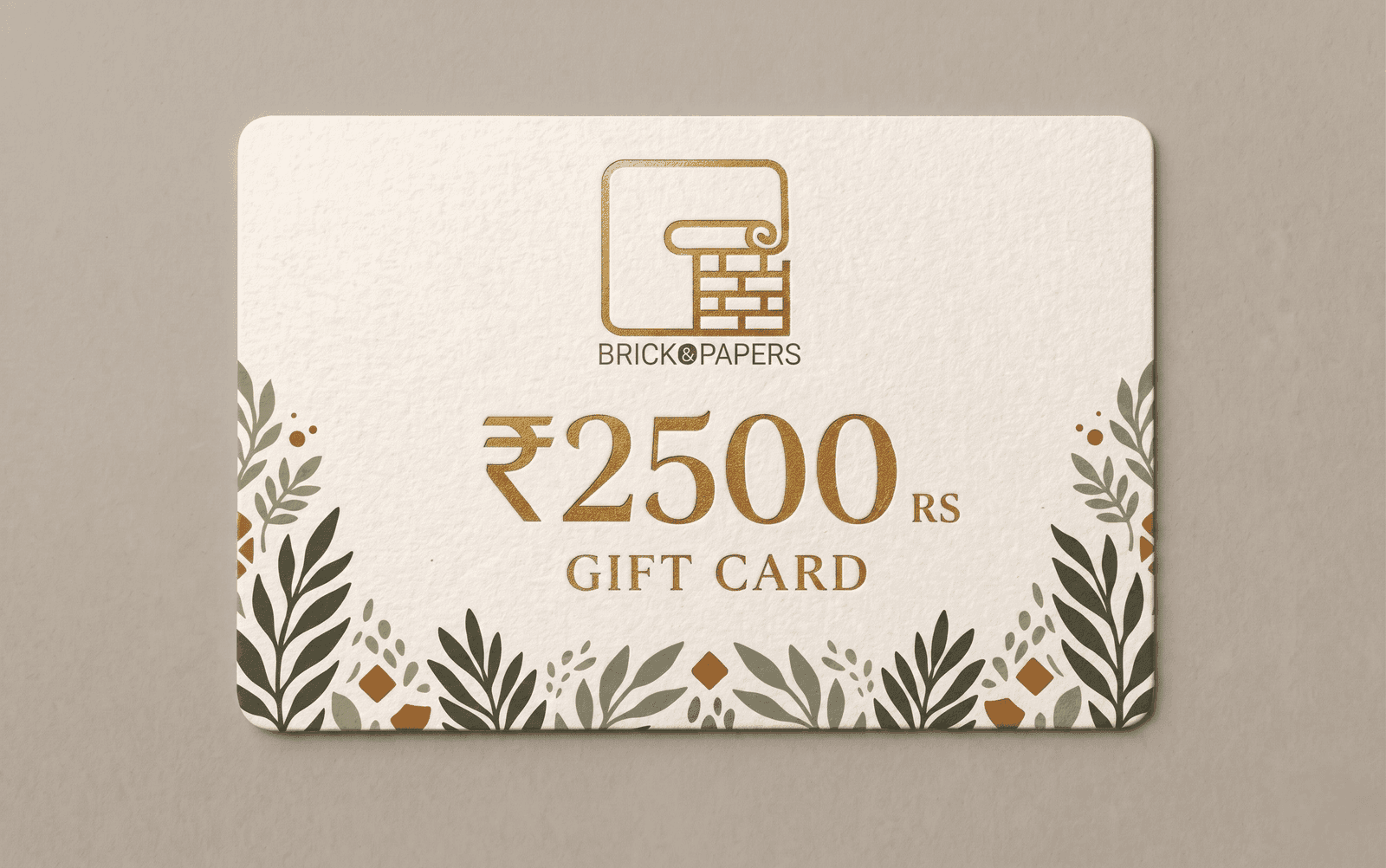 ₹2,500 gift card